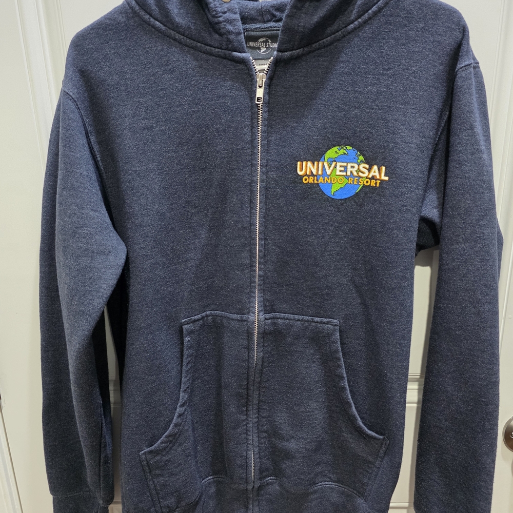Men's Blue Zip Up Sweater